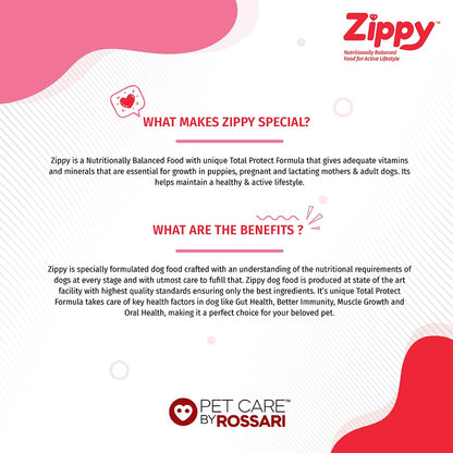 Zippy Starter Dry Dog Food | Pregnant Mother & Weaning Puppy, Real Chicken & Vegetables, Nutritionally Balanced Dog Food