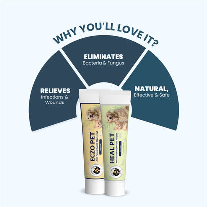 FUR BALL STORY  Infection  Dogs & Cats |Heal Pet 60g Ayurvedic Creams | Vet Recommended | Fights Skin Infections, Heals Wounds, Reduces Itching & Inflammation