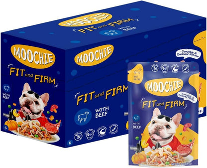 Moochie Wet Dog Food, Grain Free Gavy Meal, Fit and Firm with Lamb Carrot, Green Pea, and Pumpkin, High Protein Dogs Gravy Foods, Non-Veg Pet Meals for Dogs