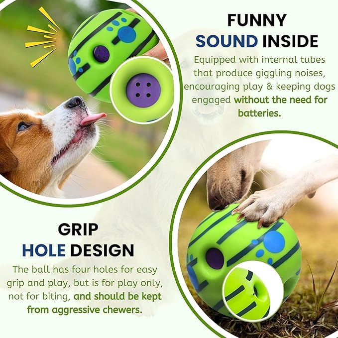 Sound Ball Toy for Dogs and Puppies| Fun Squeaky Sounds | Pet-Safe Materials| Suitable for All Dog Breeds | Fun Dog Toy