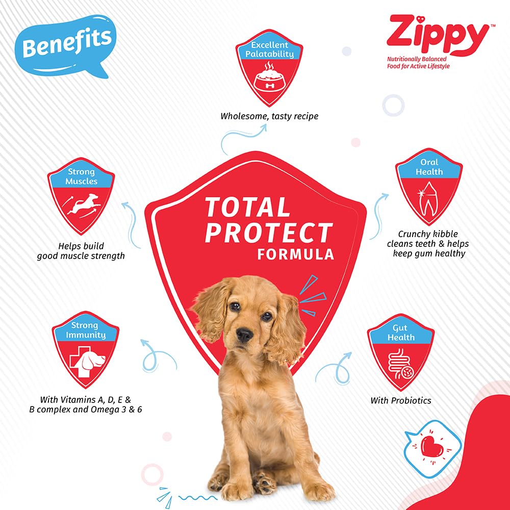 Zippy Puppy Dry Dog Food  /Real Chicken & Vegetables, Nutritionally Balanced Dog Food