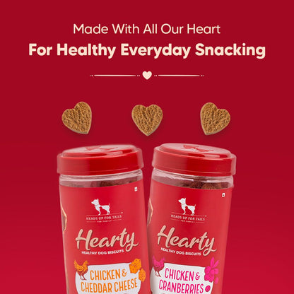 Healthy Dog Biscuit | Biscuits for Adult Dogs & Puppies | Chicken Biscuits, Protein-Rich & Gluten-Free | No Artificial Preservatives