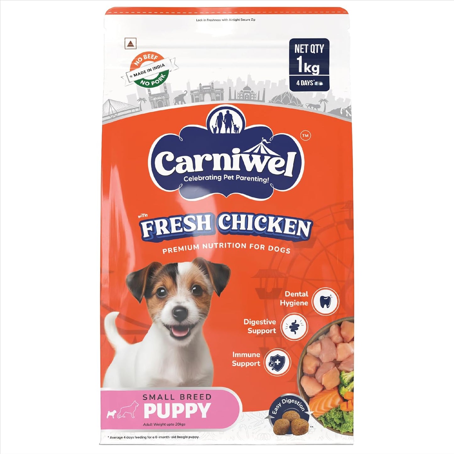 Carniwel Fresh Chicken Kibble Small Breed Puppy Dog Dry Food