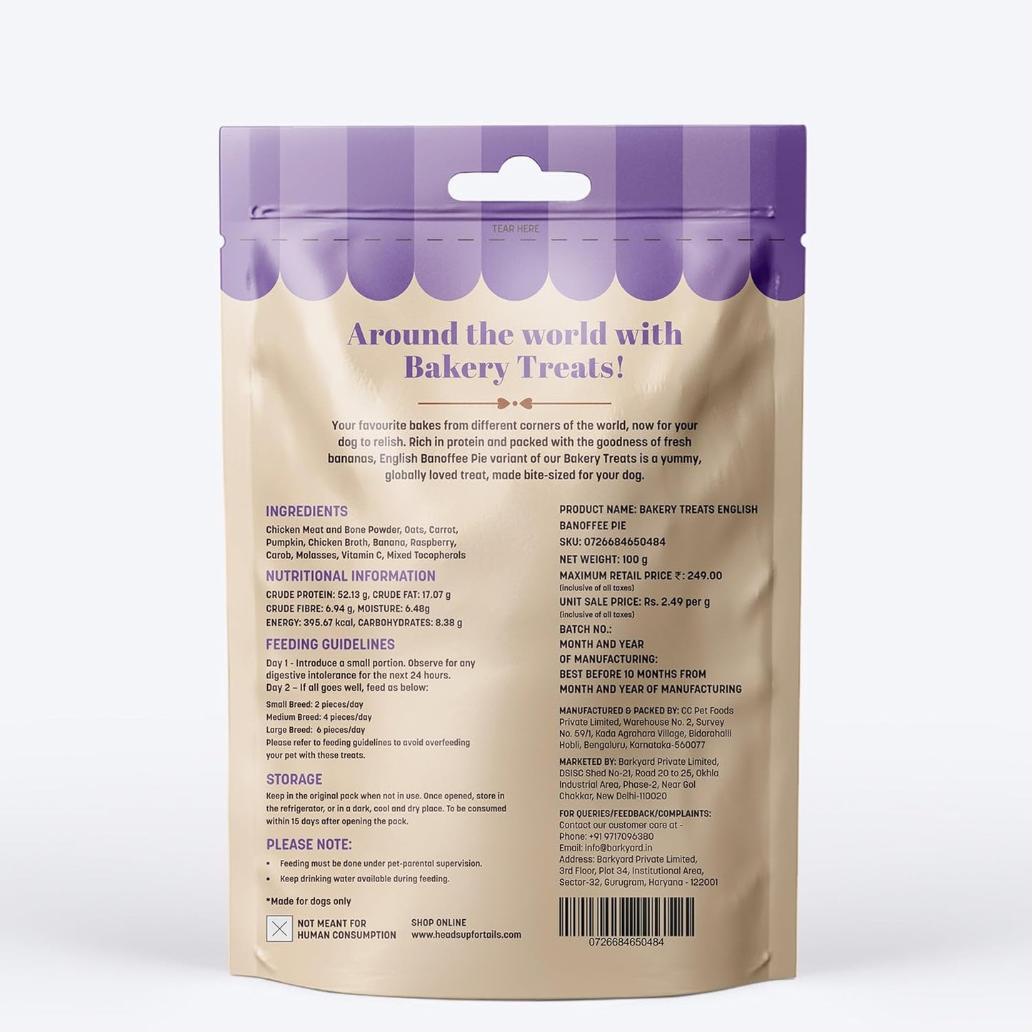 Banoffee Pie Dog Treats | Pet Treats for Dogs & Puppies | Puppy Training Treats | Healthy Dog Snacks & Treats for Adults