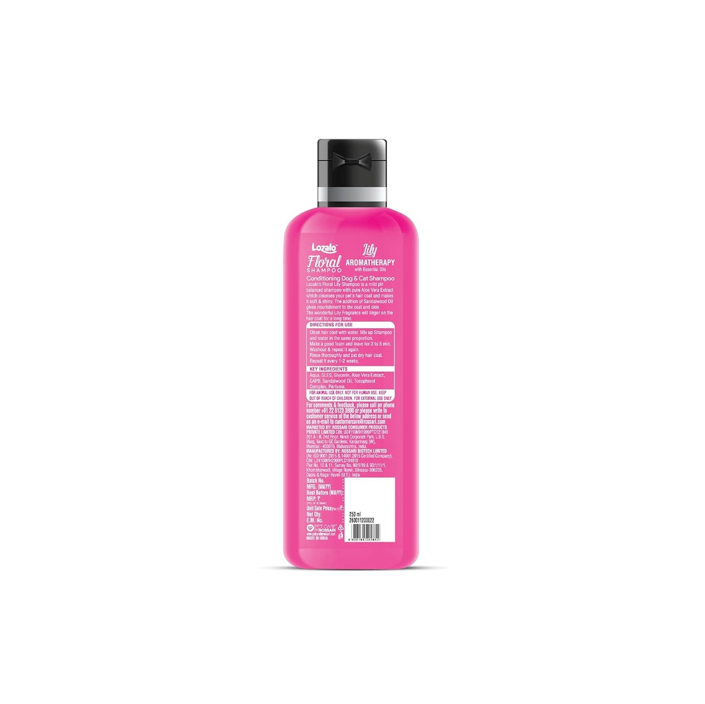 Lozalo Floral Aromatherapy Pet Conditioning Shampoo