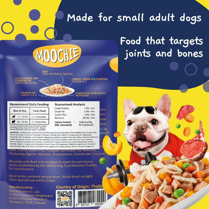 Moochie Wet Dog Food, Grain Free Gavy Meal, Fit and Firm with Lamb Carrot, Green Pea, and Pumpkin, High Protein Dogs Gravy Foods, Non-Veg Pet Meals for Dogs