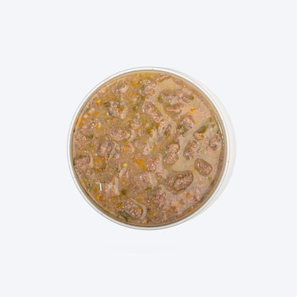 Hearty by Heads Up For Tails - Chunky Lamb & Liver in Gravy Dog Wet Food | Grain-Free, Protein-Rich and Easy to Digest | Made with Real Lamb | Wet Dog Food Suitable for All Breeds - 70 gm