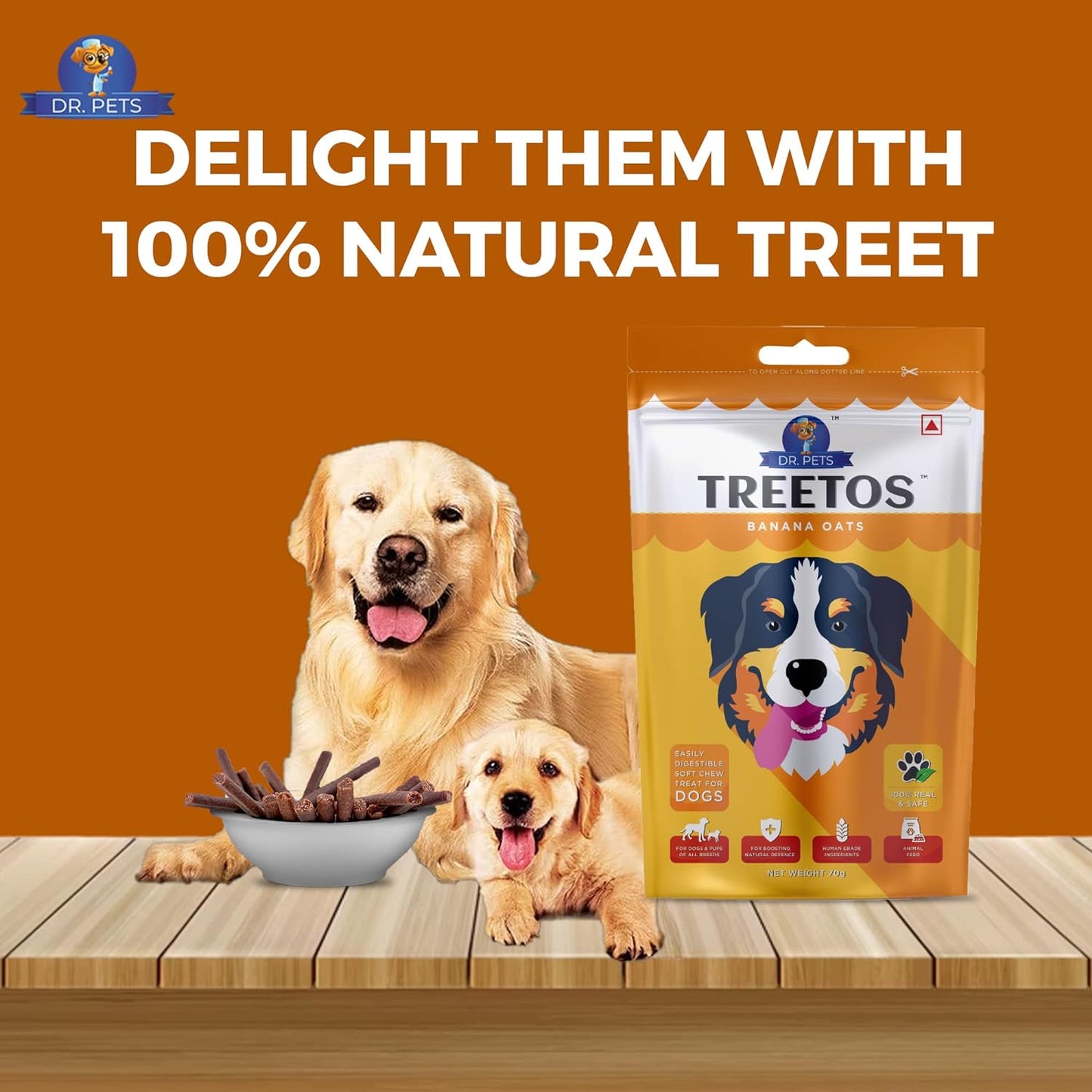 Dr. Pets Treetos Banana Oats BUY 5 GET 2 FREE