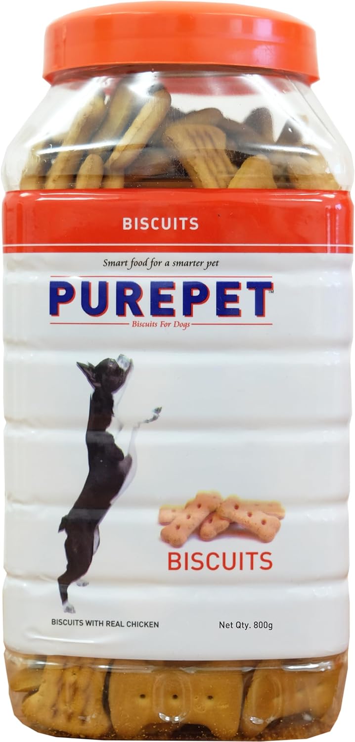 PUREPET Dog Treat Biscuits, All Life Stages 455g Jar