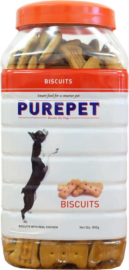 PUREPET Dog Treat Biscuits, All Life Stages 455g Jar