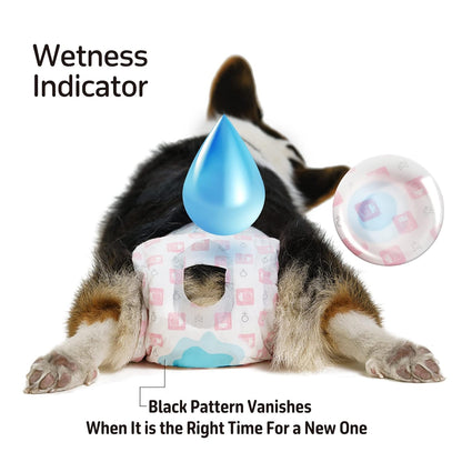 Fofos Disposable Dog Diapers (14 Pcs) | Female Dog Diapers Ultra Protection | Diapers for Dogs in Heat, Excitable Urination or Incontinence