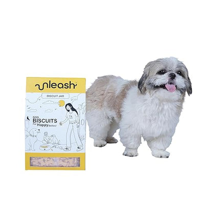 Unleash Dog Biscuits Crunchy & Healthy Treats for Puppies and Adult Dogs Nutrient-Rich Snacks with Calcium & Protein Perfect Training Reward 900g