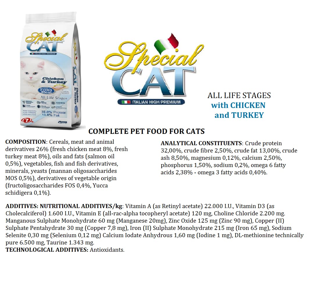 Special Cat All Life Stages with Chicken and Turkey 1.5 kg