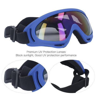 Sunglasses, Comfortable Frame Impact Resistant Windproof Large Dog Goggles for Swimming for Riding Motorcycle