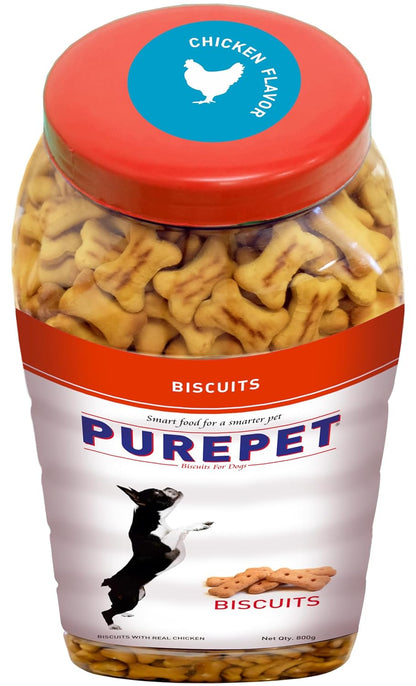 PUREPET Dog Treat Biscuits, All Life Stages 455g Jar