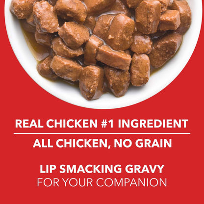 Drools  Wet Dog Food Real Chicken and Chicken Liver Chunks Gravy 0.9 Kg ..Pack of 6