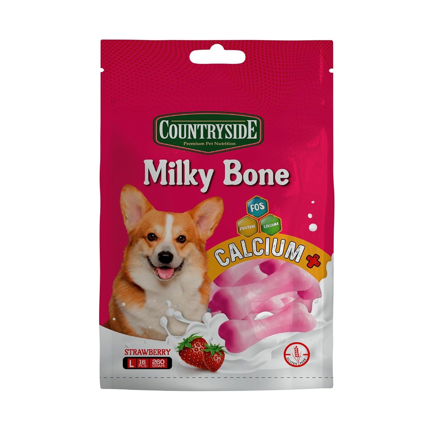CountRYSIDE Calcium Milky Bone Treat for All Dog of All Ages