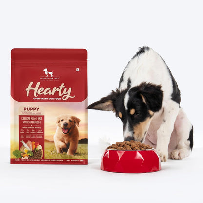 HUFT Hearty Oven Baked Chicken & Fish with Superfoods Puppy Dog Dry Food