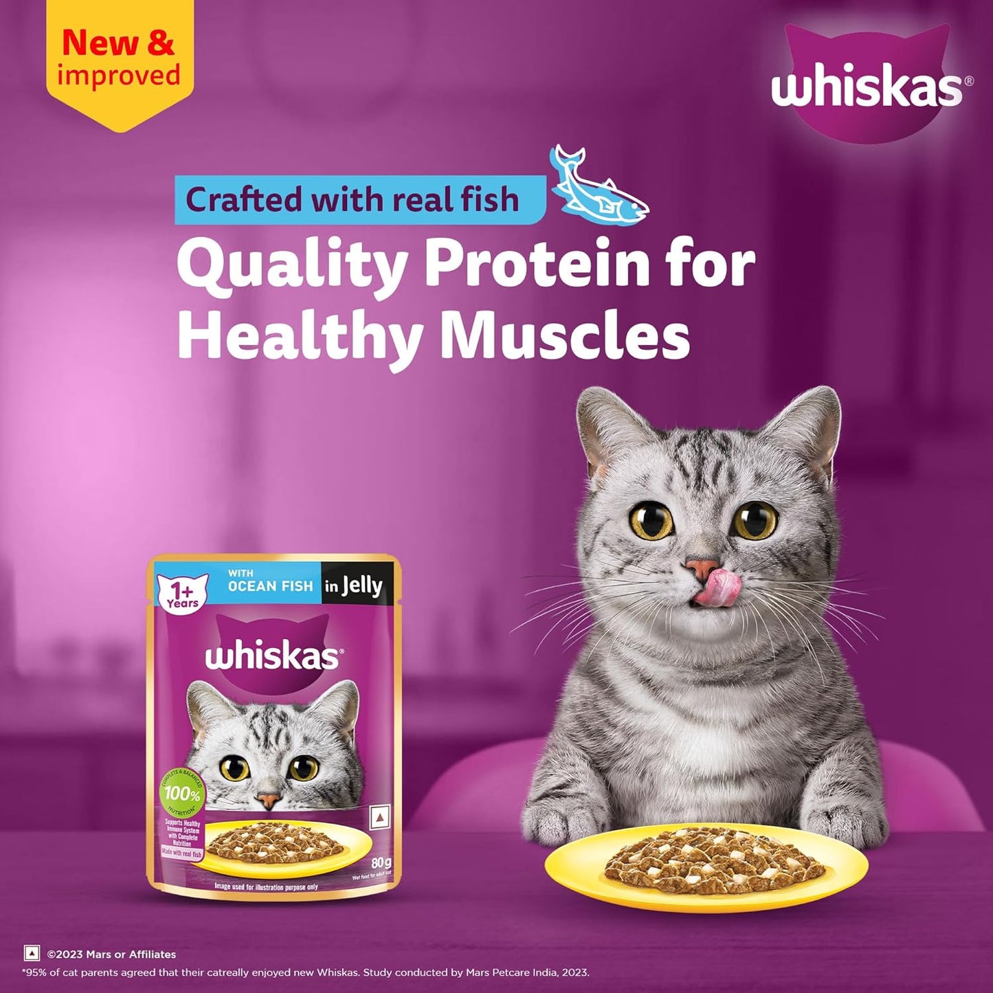 Whiskas Tuna in Jelly Meal Adult Cat Wet Food