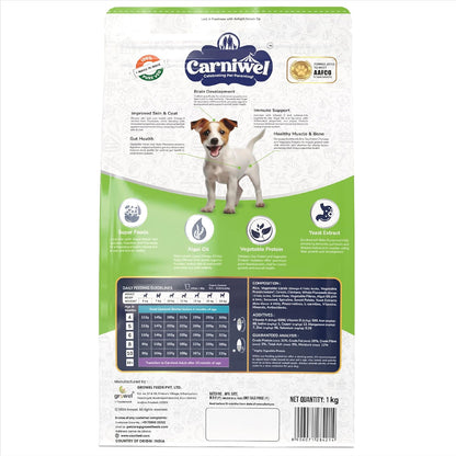 CARNIWEL Veg Superfoods Dry Dog Food for Small Dog Adult Vegetable Dry Adult Dog Food