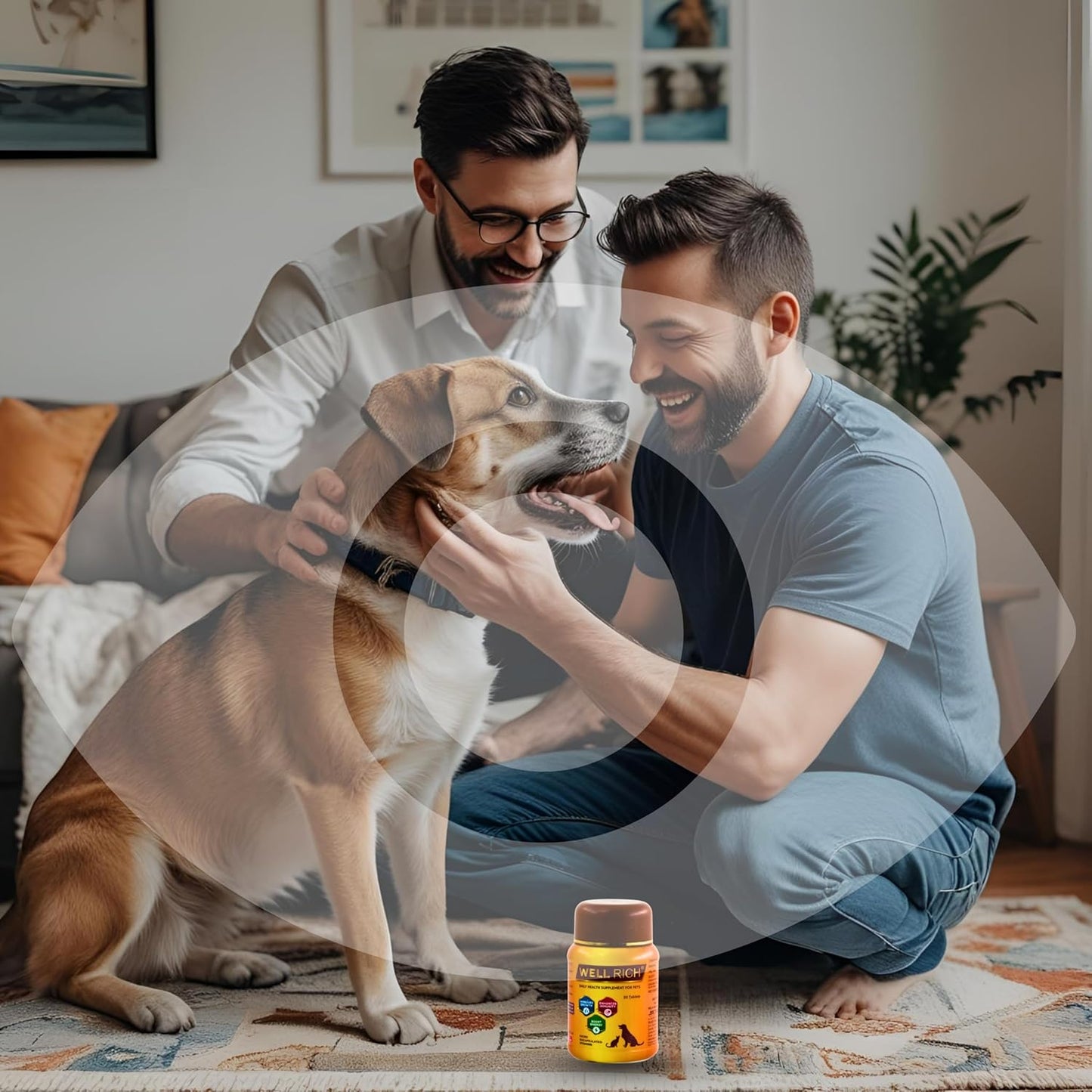 Well Rich Pet Supplement – 30 Tablets | Essential Vitamins & Minerals for Dogs, Cats & Other Pets | Vet-Formulated Wellness Support Tablets