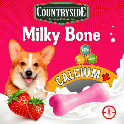 CountRYSIDE Calcium Milky Bone Treat for All Dog of All Ages