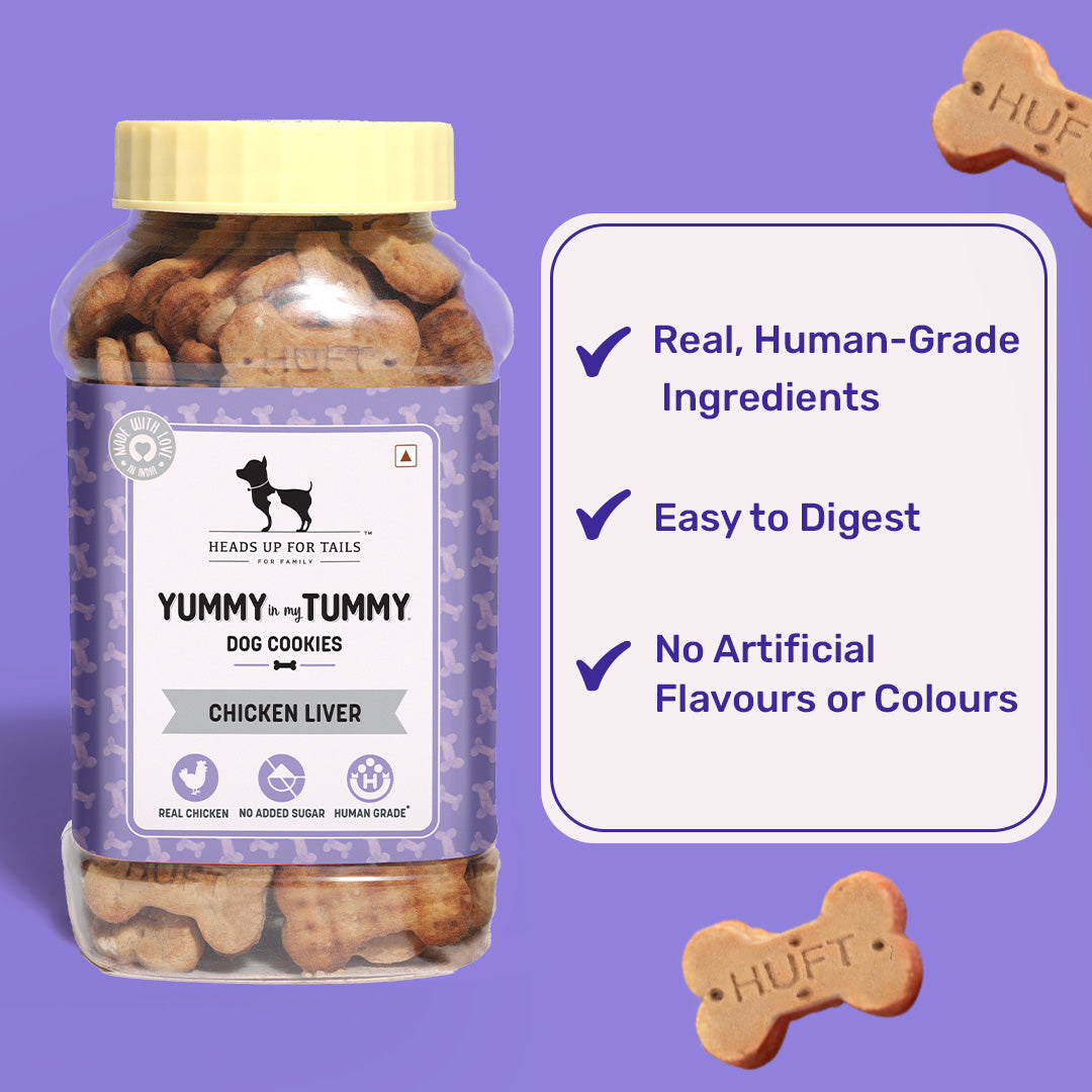 Yummy in my Tummy Chicken Liver Dog Biscuits 320 gm