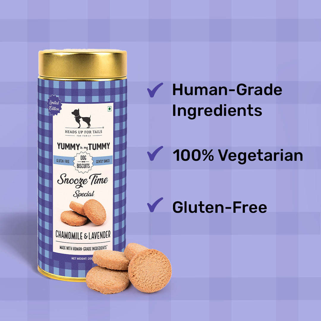 HUFT YIMT Snooze Time Special Chamomile & Lavender Dog Biscuits - 200 gm