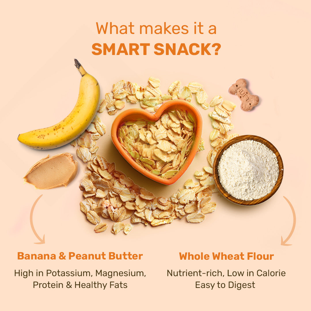 Yummy in my Tummy Banana & Peanut Butter Dog Biscuits