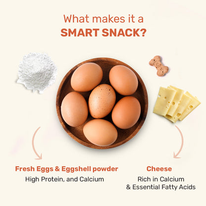 Yummy in my Tummy Egg & Cheese Dog Biscuits
