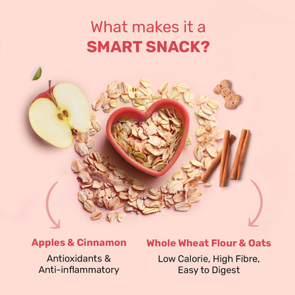 Yummy in my Tummy Apple & Cinnamon Vegetarian Dog Biscuits 320 gm