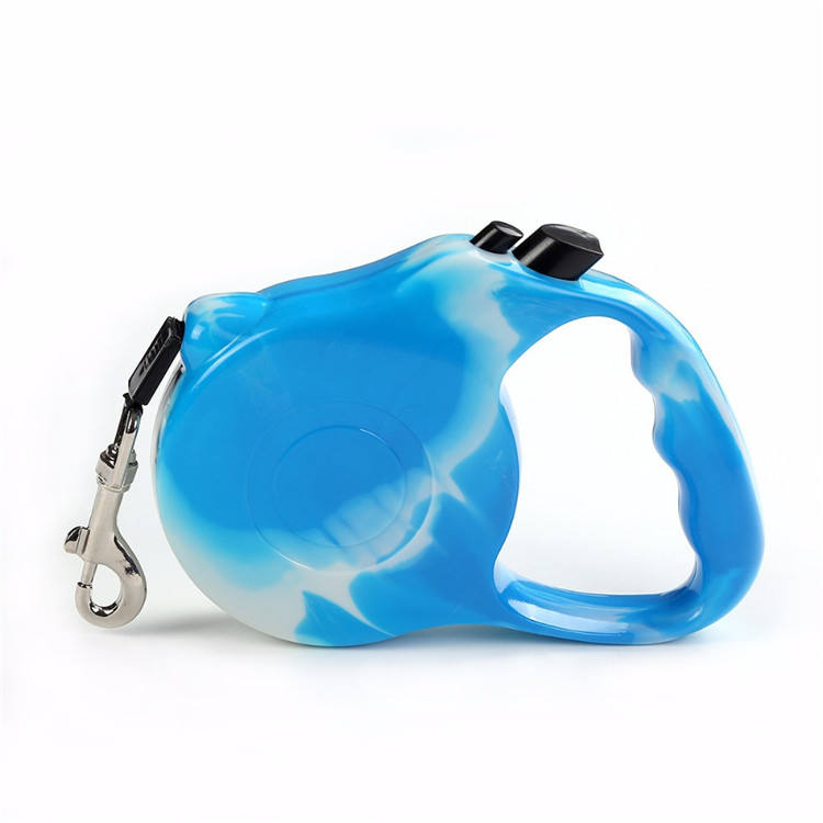 RETRACTABLE DOG LACE 3M DESIGN Retractable Dog Leash,Nylon Dog Leash, Heavy Duty Pet Walking Leash One-Handed Brake Dog Walking Jogging Training Leash with Anti-Slip Handle