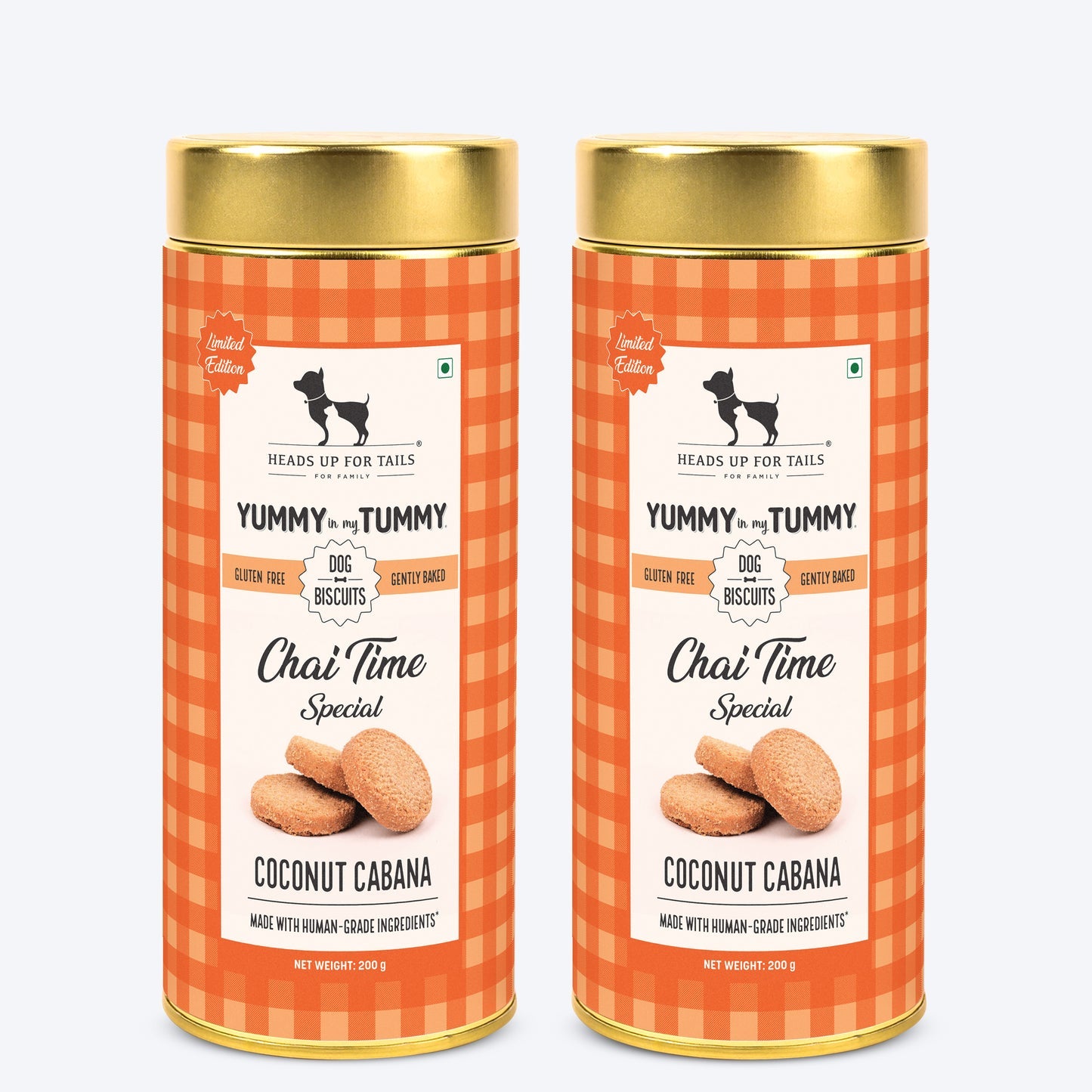 HUFT YIMT Chai Time Special Coconut Cabana Dog Biscuits - 200 gm
