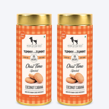 HUFT YIMT Chai Time Special Coconut Cabana Dog Biscuits - 200 gm