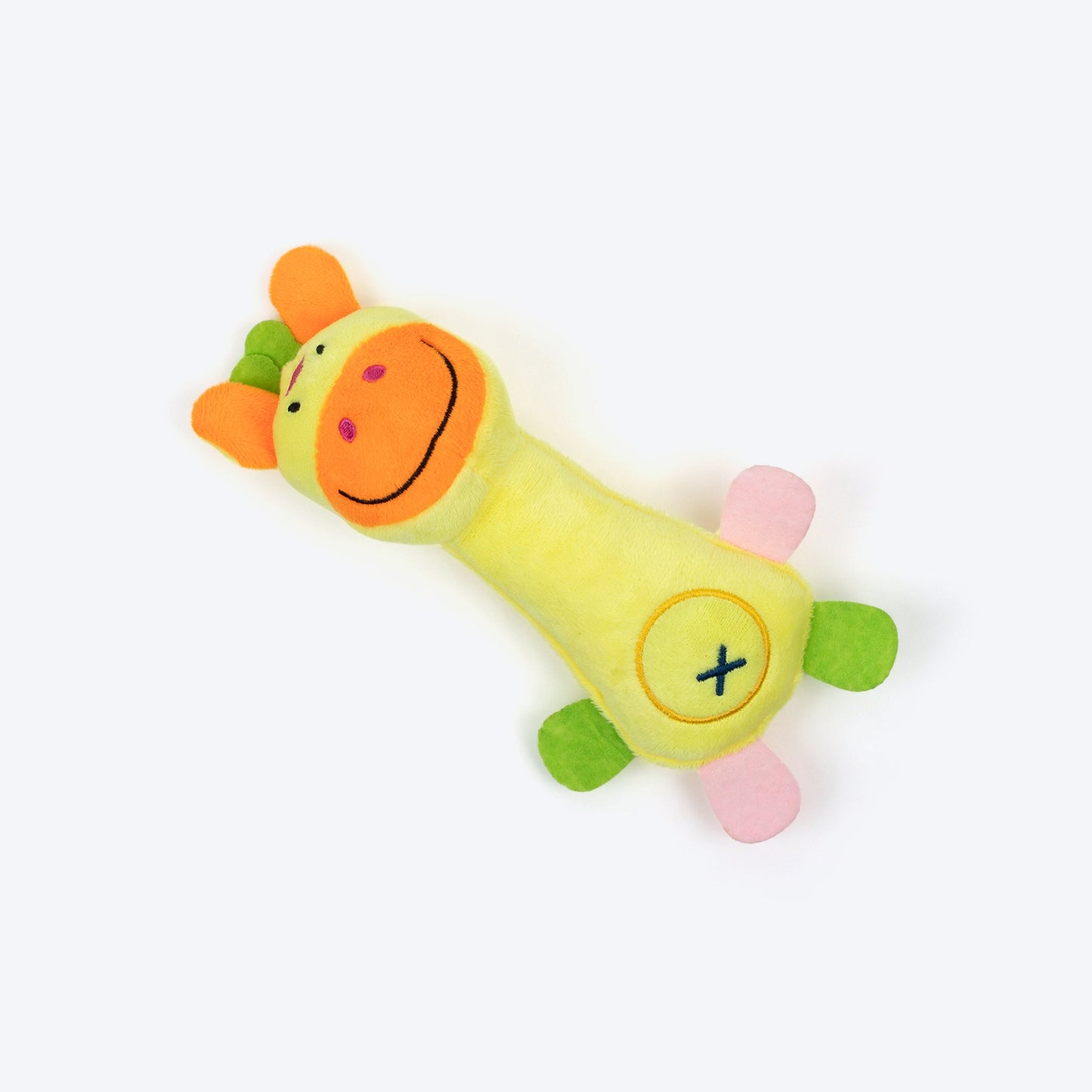 Giggles Squeaky Plush Toy For Puppies & Small Dogs - Multicolor