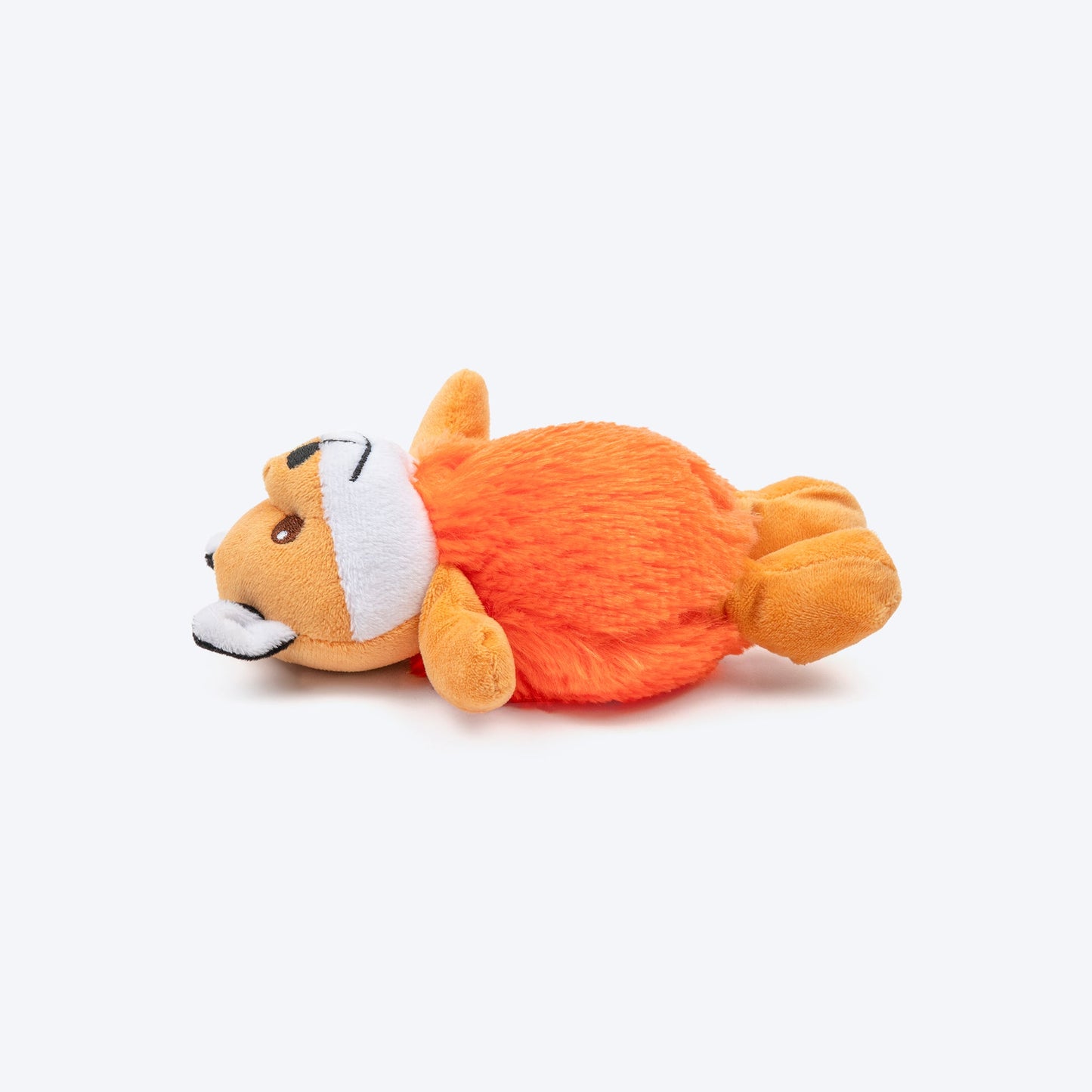 Snuggle Fox Squeaky Plush Toy For Puppies & Small Dogs - Brown