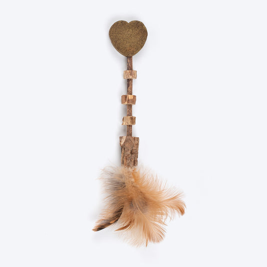 Matatabi Whisker Teaser Toy For Cat With Catnip - Brown