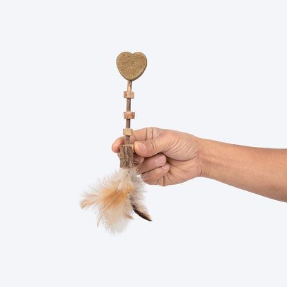 Matatabi Whisker Teaser Toy For Cat With Catnip - Brown