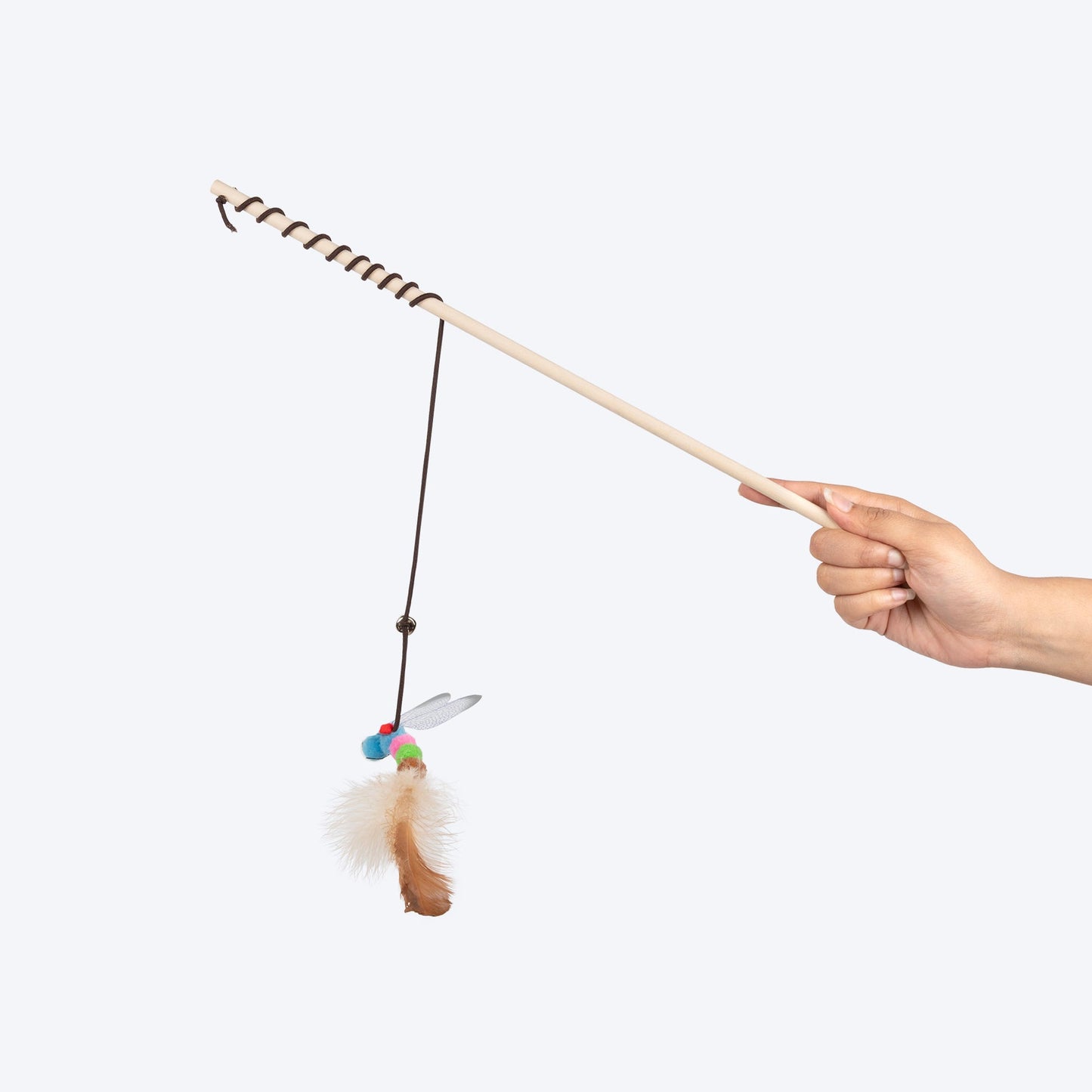 Dragonfly Wand Toy For Cat - Beige