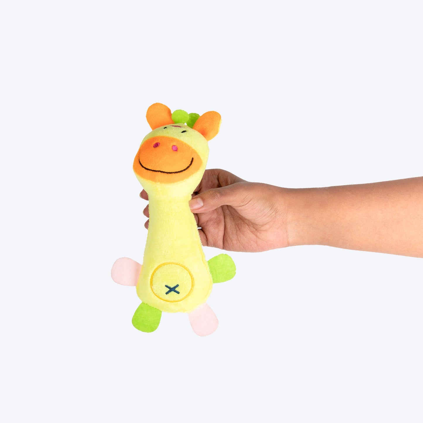 Giggles Squeaky Plush Toy For Puppies & Small Dogs - Multicolor