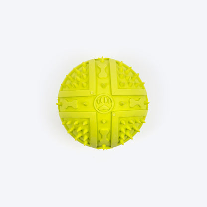 Textured Ball Squeaky Chew Toy For Dog - Green