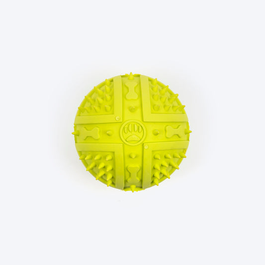 Textured Ball Squeaky Chew Toy For Dog - Green