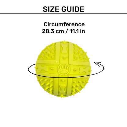 Textured Ball Squeaky Chew Toy For Dog - Green