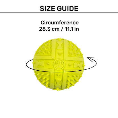 Textured Ball Squeaky Chew Toy For Dog - Green