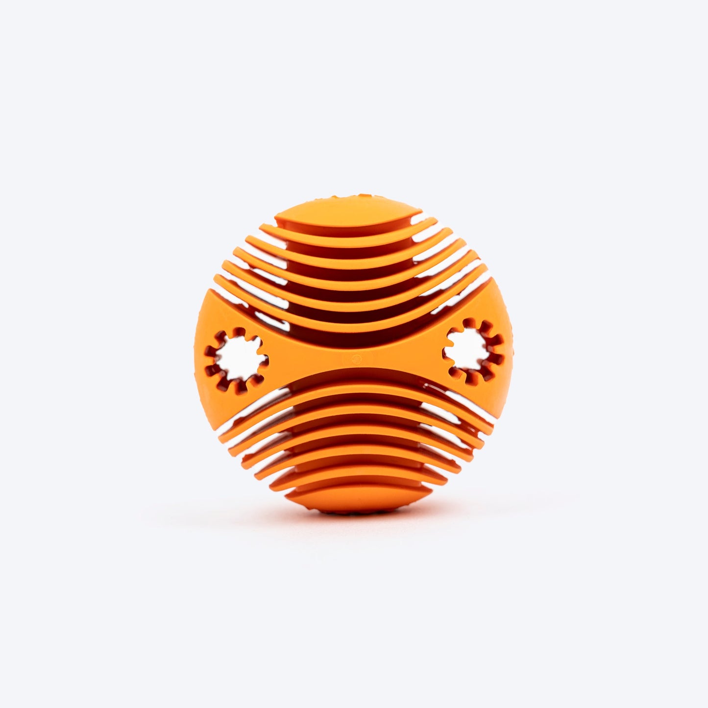 Spiral Textured Ball Chew Toy For Dog - Orange