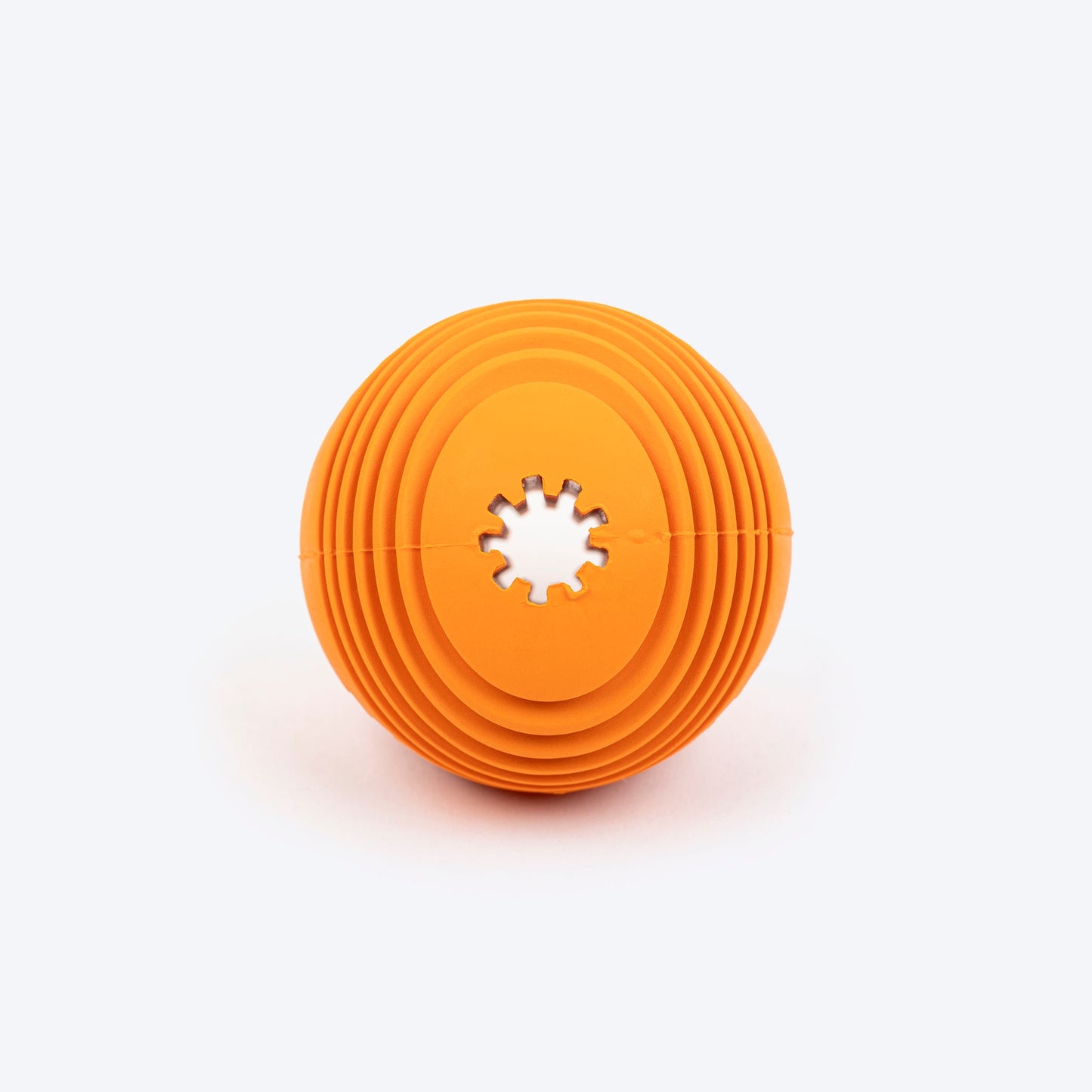 Spiral Textured Ball Chew Toy For Dog - Orange