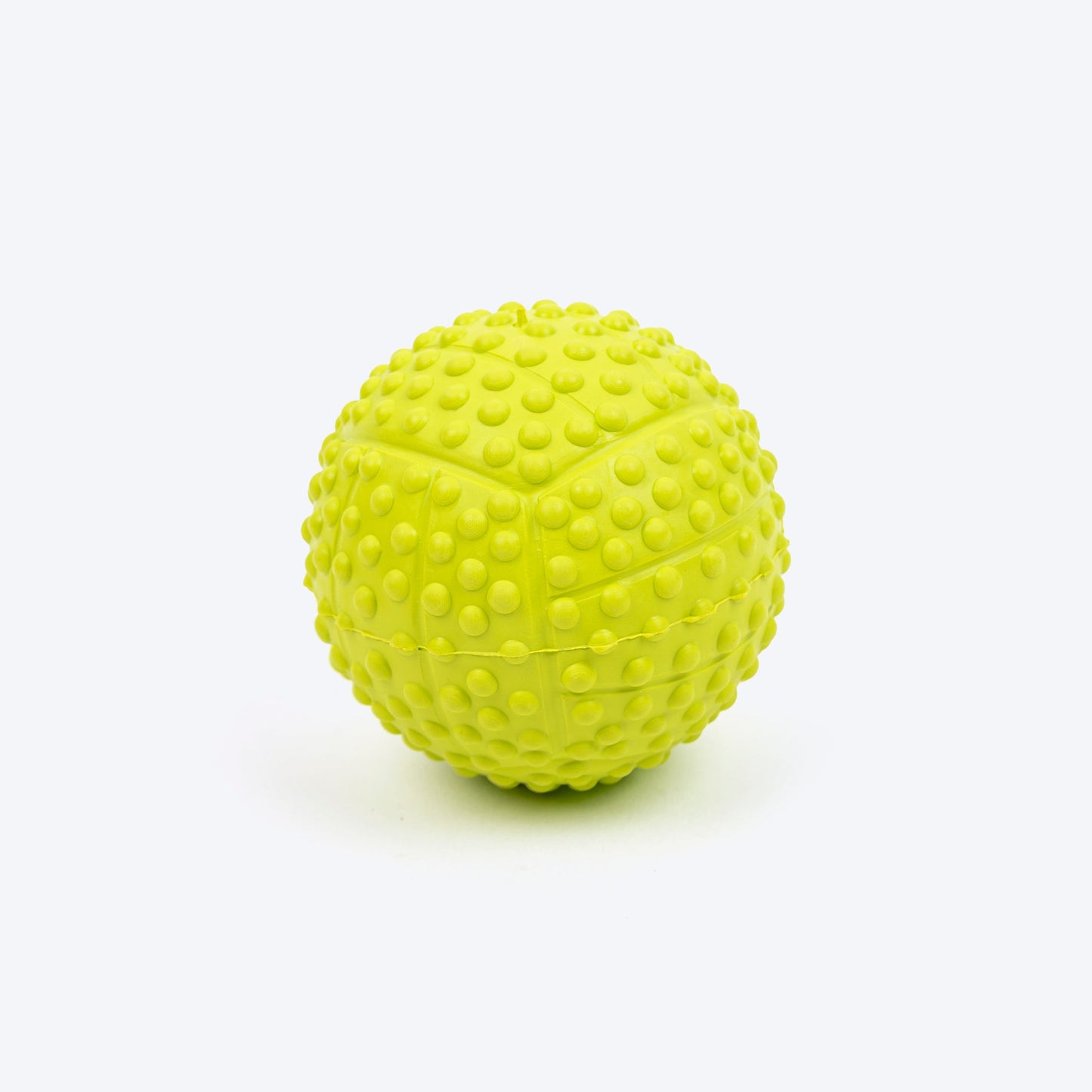 Dotted Textured Ball Squeaky Chew Toy For Dog - Green
