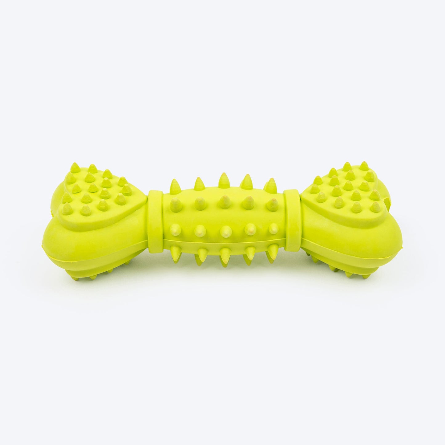Spiky Heart Bone Squeaky Chew Toy For Dog - Green
