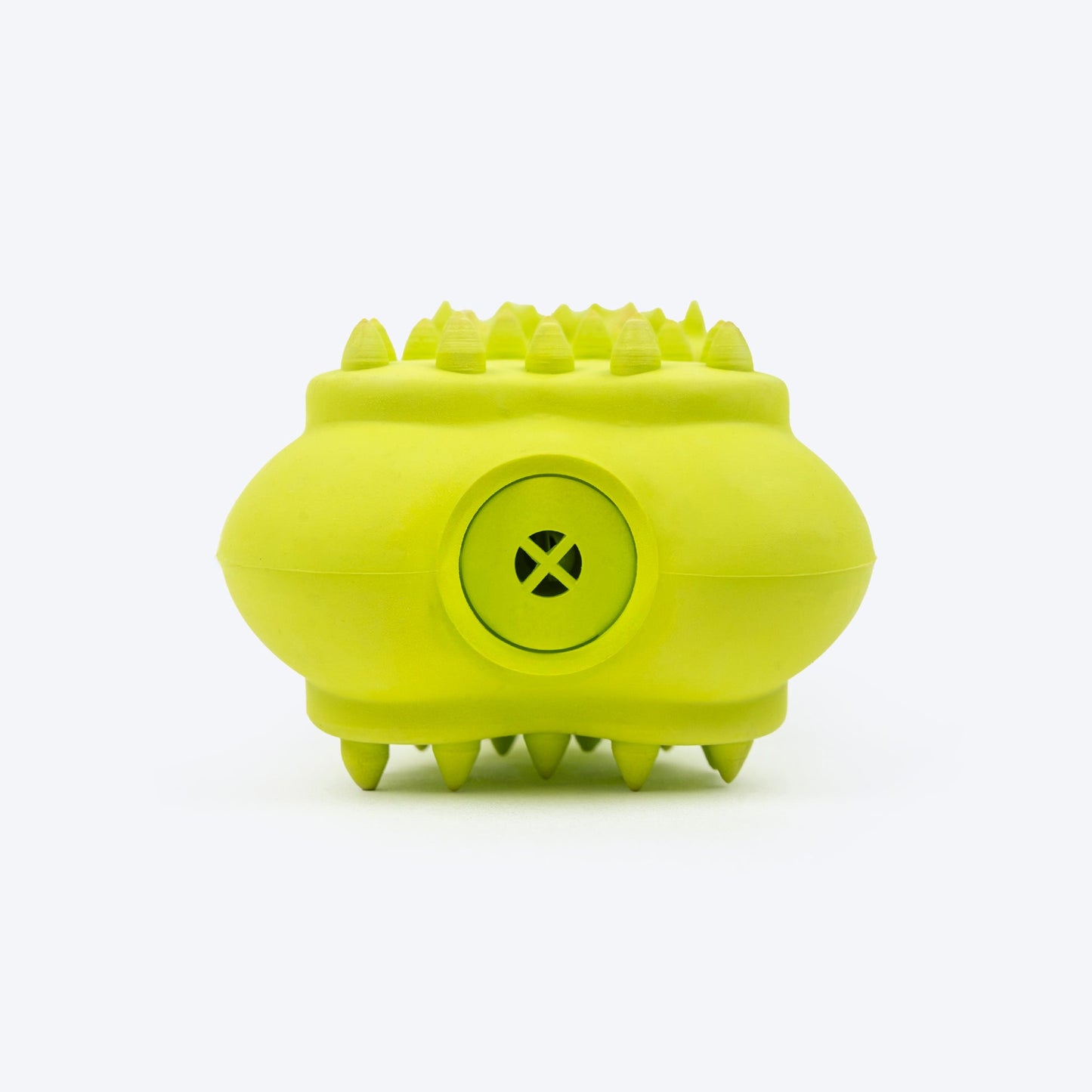 Spiky Heart Bone Squeaky Chew Toy For Dog - Green