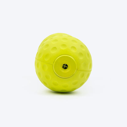 Ball Dumbbell Squeaky Chew Toy For Dog - Green With Squeaker